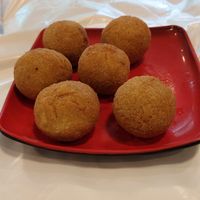 Bolinho de cogumelo vegano at Rong He - Rua da Gloria in Sao Paulo