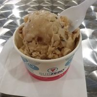 Coconut milk base, added maple syrup flavor, and pecans as mix-in. at Sub Zero in Naples