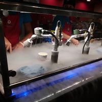 Nitrogen freezes it to make ice cream at Sub Zero in Naples