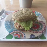 Veggie burger at Mix of Figs in Sofia