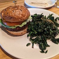 Vegan burger at True Food Kitchen in Houston