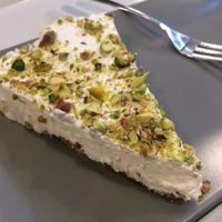 Raw cream pie. A++++ at BistroBio in Milan