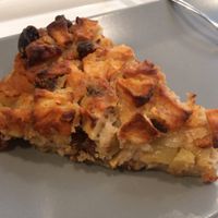 Apple pie at BistroBio in Milan