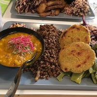 Lunch platter at BistroBio in Milan