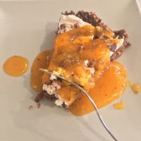 raw cake at BistroBio in Milan