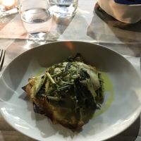 Lasagne type dish for starter - huge and tasty at BistroBio in Milan