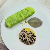 Three dim sums ($95) (sorry for bad camera quality…)  at Qīng Qí SùShí in Tainan