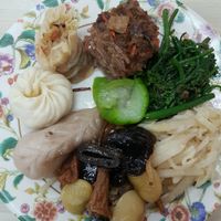 exciting food! at Qīng Qí SùShí in Tainan