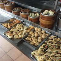 So many options!! we didn't eat for at least 12 hours after having breakfast here!! The fresh soy milk is delicious too! at Qīng Qí SùShí in Tainan