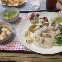 Mapo tofu (forgot to take a photo before I started, sorry)  at Fu Hsin Vegetarian in Tainan