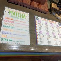 Matcha and bowl at Tippi Teas in El Paso