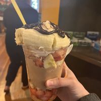 Banana split- 2 scoops  at Tippi Teas in El Paso