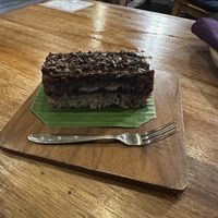 Chocolate coconut cake   at Alkaline Restaurant in Canggu