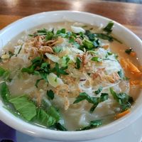 A soup from the menu at Alkaline Restaurant in Canggu