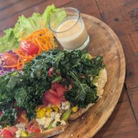 Best avo on toast I've ever had . Huge portion size. at Alkaline Restaurant in Canggu