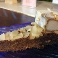 Zucchini Brownie & Ice Cream at Alkaline Restaurant in Canggu