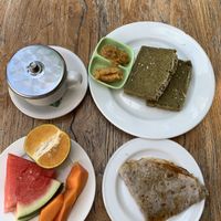 Breakfast included in our stay at Alkaline Restaurant in Canggu