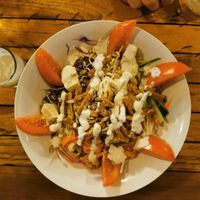 Tempeh salad at Alkaline Restaurant in Canggu