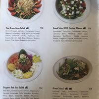Menu at Alkaline Restaurant in Canggu