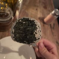 Vegan spirulina ball 35k delicious   at Motion Cafe in Canggu