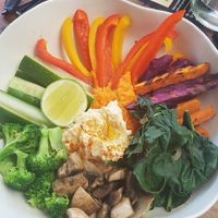 Fitness plate at Motion Cafe in Canggu