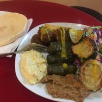 vegan plate at Ibras Bistro in Dresden