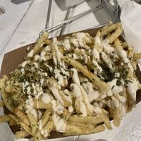 CREAMY GARLIC FRIES SO GOOD  at VeganBurg in San Francisco