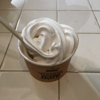 vanilla soft serve at VeganBurg in San Francisco
