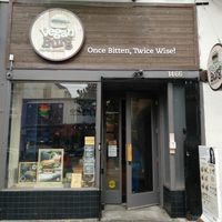 entrance at VeganBurg in San Francisco