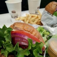 burgers at VeganBurg in San Francisco