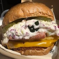 Chick’ Buffalo Burger   at VeganBurg in San Francisco