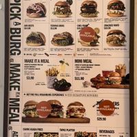 Menu   at VeganBurg in San Francisco