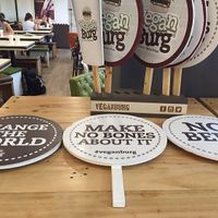 Change the world  at VeganBurg in San Francisco