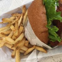 Yum yum  at VeganBurg in San Francisco