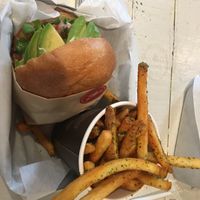 haight and salsa at VeganBurg in San Francisco