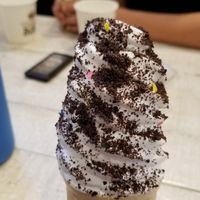 Oreo softserve at VeganBurg in San Francisco