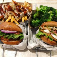 Cracked mayo and haight&salsa at VeganBurg in San Francisco