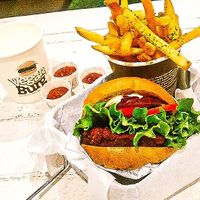 Cracked Mayo and fries. at VeganBurg in San Francisco