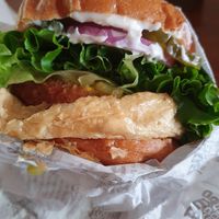 Mustang Relish with vegan egg at VeganBurg in San Francisco