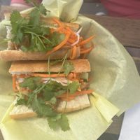 Bbq tofu Banh mi  at Kim's Cafe and Sandwiches in Berkeley