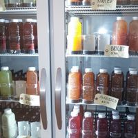 Large selection of pre-made juices at Rooted Juicery + Kitchen - Madison Rd in Cincinnati