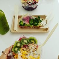 Brunch of Smoothie Bowls and Avo Toast at Rooted Juicery + Kitchen - Madison Rd in Cincinnati