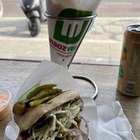 Falafel meal  at Maoz - Albertcuypstraat in Amsterdam