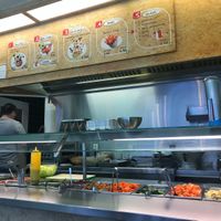 Maoz Menu: white/whole wheat pita with falafel and humus, meal deal, vegetables & 3 falafels, belgian fries, sauces(for fries)  at Maoz - Albertcuypstraat in Amsterdam