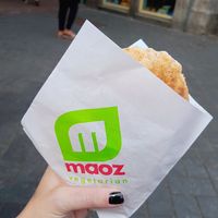 Decent sized falafel at Maoz - Albertcuypstraat in Amsterdam