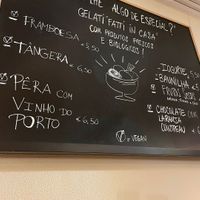Chalk board options at In Bocca Al Lupo in Lisbon