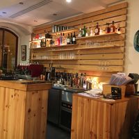 Bar area  at In Bocca Al Lupo in Lisbon