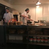 Wood burning stove  at In Bocca Al Lupo in Lisbon