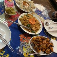 momo, chow mein and alu zeera  at Gurkha 구르카 in Seoul