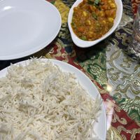Vegetable curry, Indian rice   at Gurkha 구르카 in Seoul